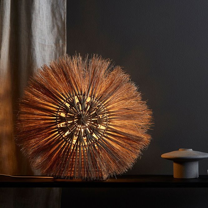 Lampa stołowa boho wiklinowa Amara 49cm